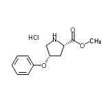 structure of CAS# 93967-76-1, Methyl (4S)-4-phenoxy-L-prolinate hydrochloride (1:1);(2S,4S)-m<wbr>ethyl 4-p<wbr>henoxypyr<wbr>rolidine-<wbr>2-carboxy<wbr>late hydr<wbr>ochloride;Methyl (2<wbr>S,4S)-4-p<wbr>henoxy-2-<wbr>pyrrolidi<wbr>necarboxy<wbr>late hydr<wbr>ochloride;Methyl (2<wbr>S,4S)-4-p<wbr>henoxy-2-<wbr>pyrrolidi<wbr>necarboxy<wbr>latehydro<wbr>chloride