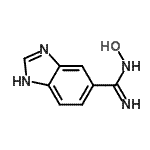 结构式 CAS# 939999-63-0, N-羟基-1H-苯并咪唑-5-甲脒
