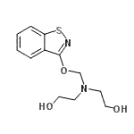 CAS#: 94087-32-8， 2,2'-{[(1,2-Benzothiazol-3-yloxy)methyl]imino}diethanol