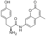 structure of CAS# 94099-57-7, (alphaS)-alpha-Amino-4-Hydroxy-N-(4-Methyl-2-Oxo-2H-1-Benzopyran-7-Yl)-Benzenepropanamide;L-TYROSINE 7-AMIDO-4-METHYLCOUMARIN TRIFLUOROACETATE;L-TYROSINE 7-AMIDO-4-METHYLCOUMARIN;TYROSINE-AMC TFA