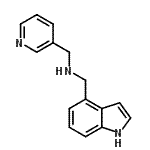 结构式 CAS# 941239-16-3, 1-(1H-吲哚-4-基)-N-(3-吡啶基甲基)甲胺