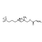 CAS 登录号：94159-72-5， 3-{[3-(丙烯酰氧基)-2,2-二甲基丙基]铵基}-1-丙烷磺酸酯