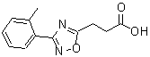 结构式 CAS# 94192-15-1, 3-[3-(2-甲基苯基)-1,2,4-恶二唑-5-基]丙酸