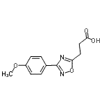 结构式 CAS# 94192-18-4, 3-[3-(4-甲氧基苯基)-1,2,4-恶二唑-5-基]丙酸