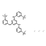 CAS 登录号：94236-89-2， 三钾3-[[4,6-二[(3-磺酸苯基)氨基]-1,3,5-三嗪-2-基]氨基]苯磺酸酯