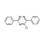 structure of CAS# 94398-27-3, 5-Chloro-3,6-diphenyl-1,2,4-triazine;5-Chloro-3,6-diphenyl-1,2,4-triazine;MFCD08056658
