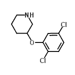 structure of CAS# 946759-06-4, 3-(2,5-Dichlorophenoxy)piperidine;3-(2,5-Dichlorophenoxy)piperidine;MFCD08687540