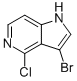 结构式 CAS# 947238-42-8, 3-溴-4-氯-1H-吡咯并[3,2-c]吡啶