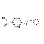 结构式 CAS# 947534-32-9, 2-(环丁基甲氧基)-5-硝基吡啶