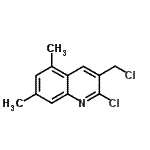 structure of CAS# 948290-59-3, 2-Chloro-3-(chloromethyl)-5,7-dimethylquinoline