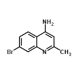 structure of CAS# 948293-33-2, 7-Bromo-2-methyl-4-quinolinamine;7-Bromo-2-methyl-quinolin-4-ylamine