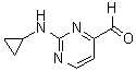 structure of CAS# 948549-74-4, 2-(Cyclopropylamino)-4-Pyrimidinecarboxaldehyde;4-Pyrimidinecarboxaldehyde,2-(Cyclopropylamino)-