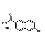 structure of CAS# 948859-96-9, 6-bromonaphthalene-2-carbohydrazide;6-Bromo-2-naphthohydrazide