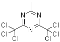 structure of CAS# 949-42-8, 2,4-Bis(Trichloromethyl)-6-Methyl-1,3,5-Triazine;2-Methyl-4,6-Bis(Trichloromethyl)-S-Triazine;1,3,5-Triazine, 2-Methyl-4,6-Bis(Trichloromethyl)-
