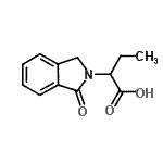 structure of CAS# 950252-65-0, 2-(1-Oxo-1,3-dihydro-2H-isoindol-2-yl)butanoic acid;2-(1-oxo-1,3-dihydro-2H-isoindol-2-yl)butanoic acid;MFCD04353248