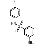 structure of CAS# 953717-92-5, 3-Amino-N-(4-fluorophenyl)benzenesulfonamide