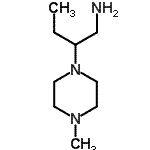 结构式 CAS# 953739-57-6, 2-(4-甲基-1-哌嗪基)-1-丁胺