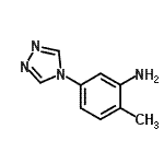 结构式 CAS# 954325-79-2, 2-甲基-5-(4H-1,2,4-三唑-4-基)苯胺