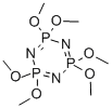 structure of CAS# 957-13-1, 2,2,4,4,6,6-Hexahydro-2,2,4,4,6,6-hexamethoxy-1,3,5,2,4,6-Triazatriphosphorine