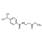 结构式 CAS# 957034-76-3, 甲基N-[4-(硼酸基)苯甲酰基]-beta-丙氨酸酯