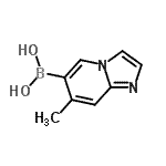结构式 CAS# 957062-57-6, (7-甲基咪唑并[1,2-a]吡啶-6-基)硼酸