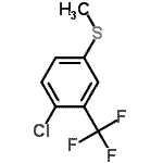 结构式 CAS# 957066-04-5, 1-氯-4-(甲硫基)-2-(三氟甲基)苯