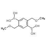 结构式 CAS# 957121-03-8, [2,5-二(甲氧基甲基)-1,4-亚苯基]二硼酸