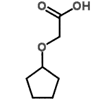 结构式 CAS# 95832-60-3, (环戊基氧基)乙酸