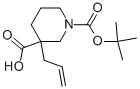 structure of CAS# 959236-11-4, 3-(2-Propen-1-Yl)-1,3-Piperidinedicarboxylic Acid 1-(1,1-Dimethylethyl) Ester