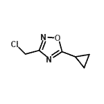 结构式 CAS# 959237-80-0, 3-(氯甲基)-5-环丙基-1,2,4-恶二唑