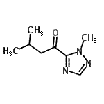 structure of CAS# 959239-60-2, 3-Methyl-1-(1-methyl-1H-1,2,4-triazol-5-yl)-1-butanone;1-butanone, 3-methyl-1-(1-methyl-1H-1,2,4-triazol-5-yl);1-butanone, 3-methyl-1-(1-methyl-1H-1,2,4-triazol-5-yl)-;3-methyl-1-(1-methyl-1H-1,2,4-triazol-5-yl)-1-butanone