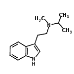 structure of CAS# 96096-52-5, N-[2-(1H-Indol-3-yl)ethyl]-N-methyl-2-propanamine;[2-(1H-Indol-3-yl)-ethyl]-isopropyl-methyl-amine;N,N-Methylisopropyltryptamine