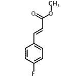 structure of CAS# 96426-60-7, Methyl (2E)-3-(4-fluorophenyl)acrylate;(E)-methyl 3-(4-fluorophenyl)acrylate;(E)-Methyl-3-(4-fluorophenyl)acrylate;3-(4-fluorophenyl)acrylic acid methyl ester
