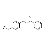 structure of CAS# 96550-90-2, 3-[4-(Methylsulfanyl)phenyl]-1-phenyl-1-propanone;3-(4-thiomethylphenyl)propiophenone