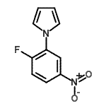 结构式 CAS# 96623-75-5, 1-(2-氟-5-硝基苯基)-1H-吡咯