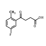 结构式 CAS# 97072-94-1, 4-(5-氟-2-甲基苯基)-4-氧代丁酸