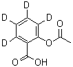 structure of CAS# 97781-16-3, 2-Acetoxy(<sup>2</sup>H<sub>4</sub>)benzoic acid;2-Acetoxybenzoic-3,4,5,6-d4 Acid;ACETYLSALICYLIC ACID;Acetylsalicylic Acid-d4