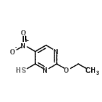 CAS 登录号：98141-07-2， 2-乙氧基-5-硝基-4-嘧啶硫醇