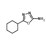 结构式 CAS# 98427-18-0, 5-环己基-1,3,4-恶二唑-2-胺