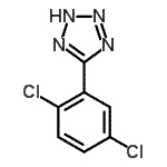 结构式 CAS# 98555-71-6, 5-(2,5-二氯苯基)-1H-四唑