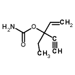CAS#: 98593-31-8， 3-Ethyl-1-penten-4-yn-3-yl carbamate