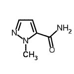 structure of CAS# 98711-43-4, 1-Methyl-1H-pyrazole-5-carboxamide;1-methylpyrazole-5-carboxamide;2-methyl-2-(4-nitrophenyl)propanenitrile;2-Methyl-2H-pyrazole-3-carboxylic acid amide
