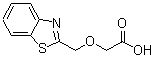 结构式 CAS# 99513-52-7, 2-(2-苯并噻唑基甲氧基)-乙酸