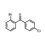 结构式 CAS# 99585-64-5, (2-溴苯基)(4-氯苯基)甲酮