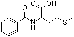结构式 CAS# 99855-84-2, N-苯甲酰基蛋氨酸
