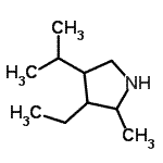 CAS#: 99863-15-7， 3-Ethyl-4-isopropyl-2-methylpyrrolidine