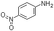 structure of CAS# 100-01-6, 4-Nitroaniline;p-Nitroaniline; p-Nitrophenylamine; 1-Amino-4-nitrobenzene; 4-Nitrobenzenamine