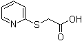 structure of CAS# 10002-29-6, 2-(2-Pyridylsulfanyl)acetic acid;(2-Pyridylthio)acetic acid; (Pyridin-2-ylsulfanyl)acetic acid
