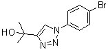 结构式 CAS# 1000339-34-3, 1-(4-溴苯基)-alpha,alpha-二甲基-1H-1,2,3-三唑-4-甲醇
