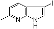 structure of CAS# 1000340-29-3, 3-Iodo-6-methyl-1H-pyrrolo[2,3-b]pyridine